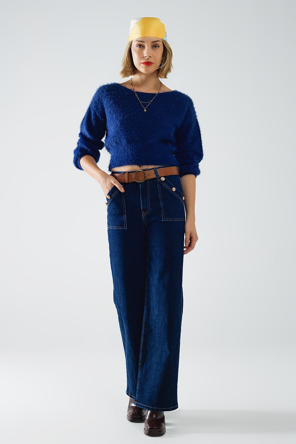 The Morrigan Blue Soft Knit Sweater