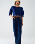 The Morrigan Blue Soft Knit Sweater