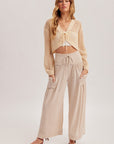The Nadia Smocked Knit Pants