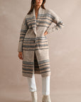 The Nadine Striped Longline Cardigan
