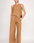 The Nara Linen Top + Pants Set - Sold Separately