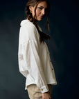 The Nera Cotton Gauze Buttondown Top
