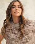 The Nevah Stone Crochet Knitted Top