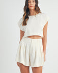 The Nikki Crop Top + Shorts Set - Sold Separately