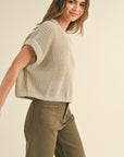 The Nila Dolman Stone Solid Knitted Top