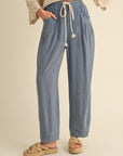 The Noa Drawstring Barrel Pants