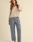 The Noa Drawstring Barrel Pants