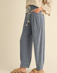 The Noa Drawstring Barrel Pants