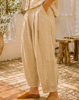 The Tova Beige Top + Pant Set - Sold Separately