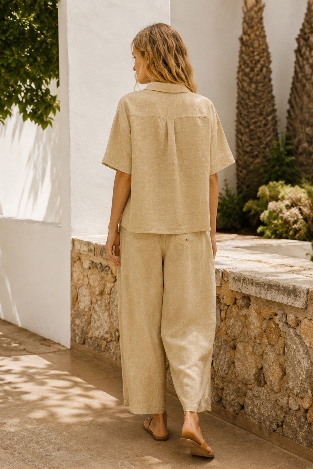 The Tova Beige Top + Pant Set - Sold Separately