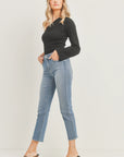 The Paityn Comfort Skinny Straight Jeans by Just Black Denim