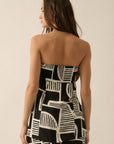 The Petra Black Abstract Top + Pants Set - Sold Separately