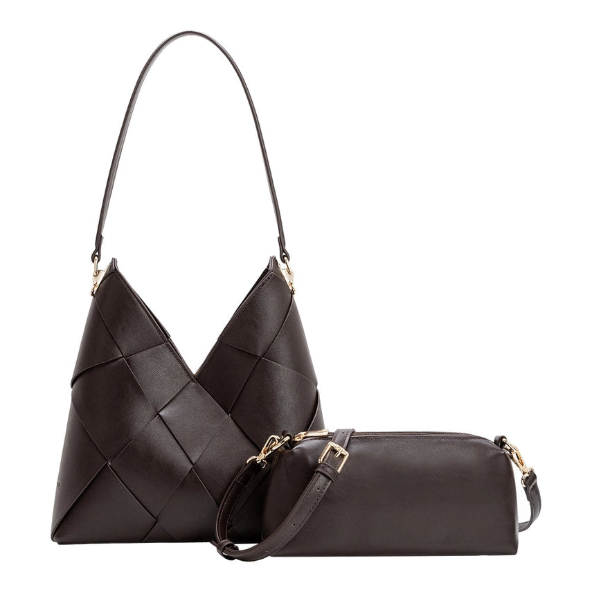 The Phaedra Vegan Leather Shoulder Bag
