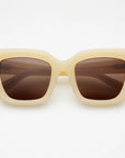 The Portofino Tan Acetate Oversized Cat Eye Sunglasses