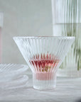 The Pressed Clear Martini Glass