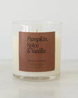 The Pumpkin, Spice & Vanilla Candle by Heirloomed Collection