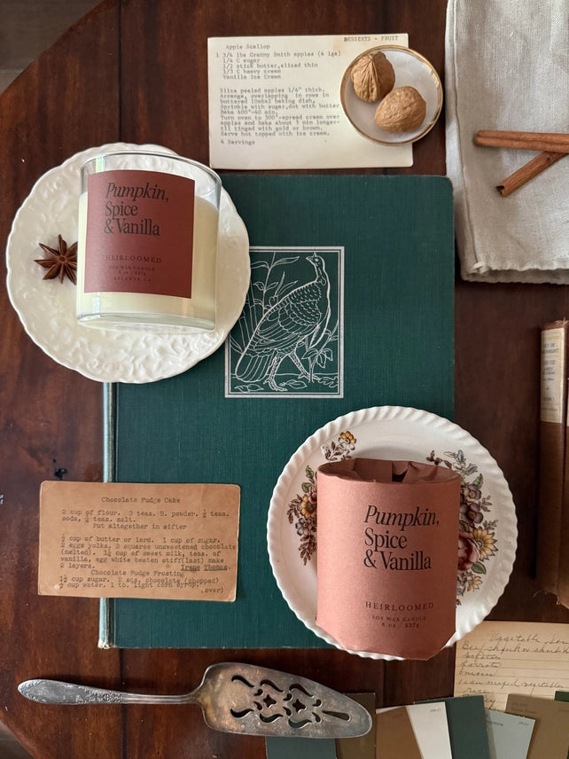The Pumpkin, Spice &amp; Vanilla Candle by Heirloomed Collection