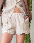 The Quinn Striped Shirt + Shorts Set - Sold Separately