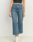 The Raley Patch Pocket Wide Leg Jeans