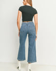 The Raley Patch Pocket Wide Leg Jeans