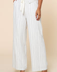 The Reba Striped Halter Top + Pant Set - Sold Separately