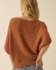 The Remy Pointelle Ribbed Knit Sweater