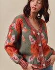 The Renee Vintage Floral Cardigan