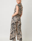 The Rhonda Abstract Cut Out Jumpsuit