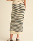 The Rita Striped Knit Top + Skirt Set - Sold Separately