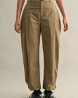 The Rowan Pleated Barrel Pants