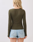 The Ruby V-Neck Long Sleeve Top