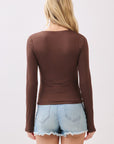 The Ruby V-Neck Long Sleeve Top