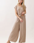 The Rumi Sand Top + Pant Set - Sold Separately
