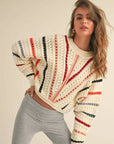 The Ruthie Multi Color Sweater Top