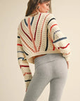 The Ruthie Multi Color Sweater Top