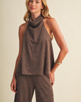 The Vivi Suede Top + Pant Set - Sold Separately