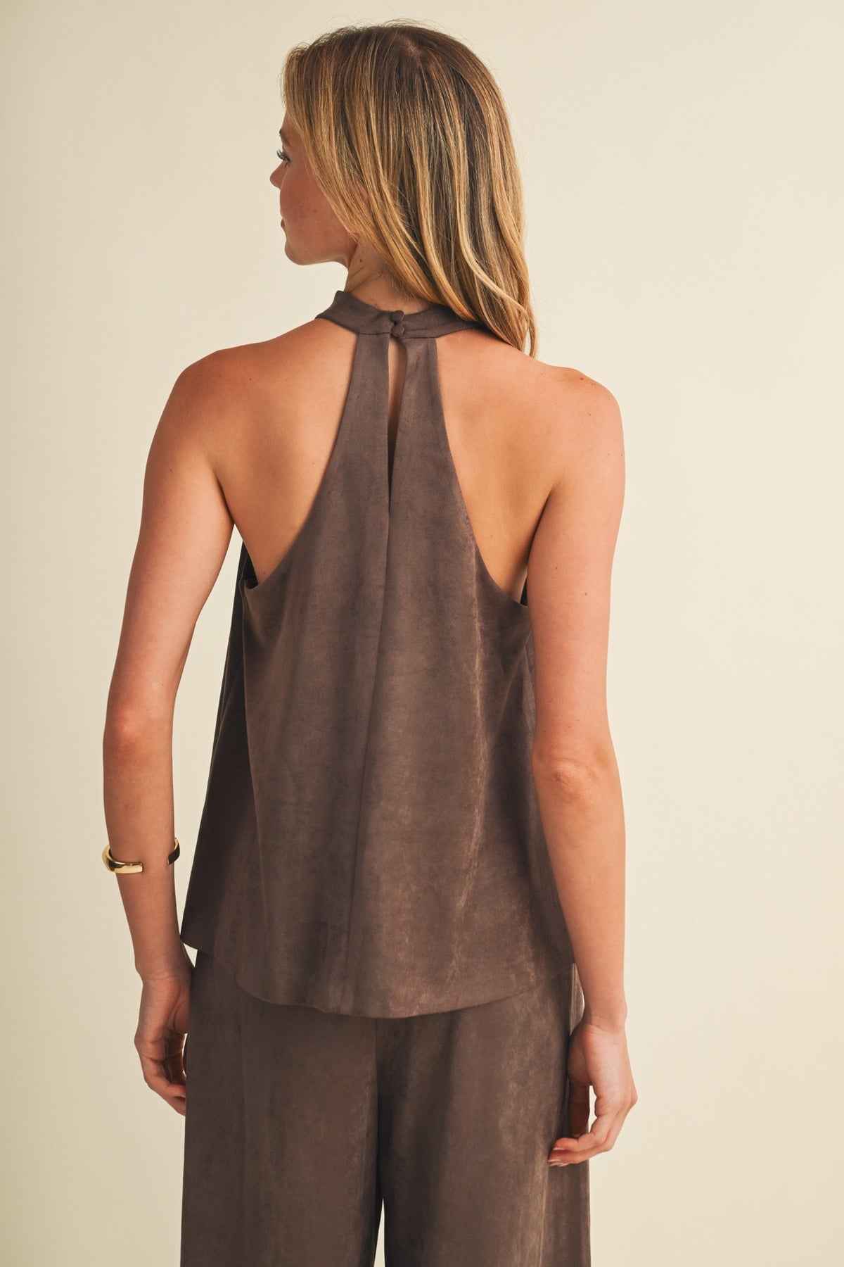 The Vivi Suede Top + Pant Set - Sold Separately