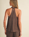 The Vivi Suede Top + Pant Set - Sold Separately