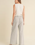 The Seaside Cloud Striped Linen Pants