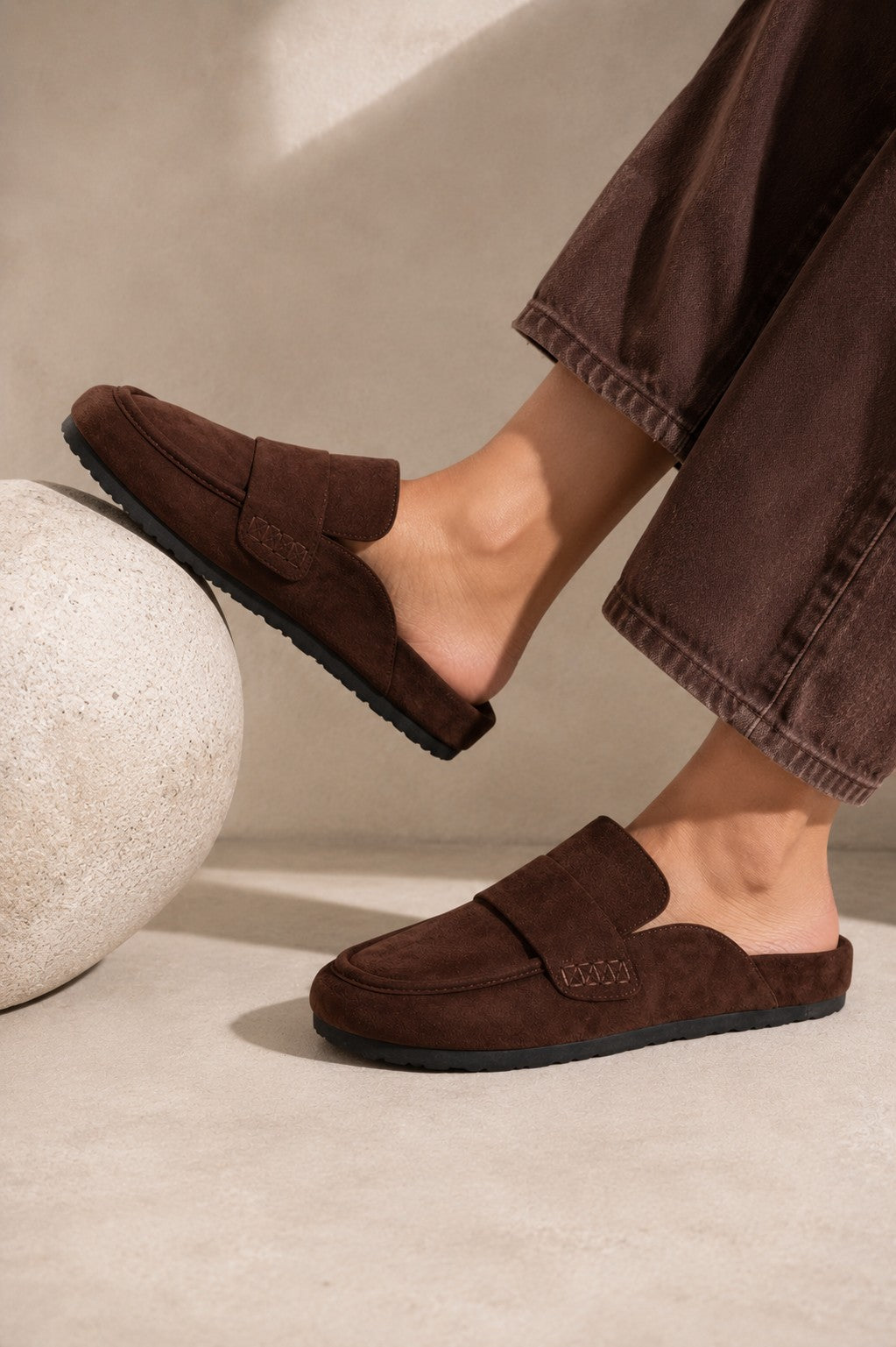 The Nico Brown Vegan Suede Loafer