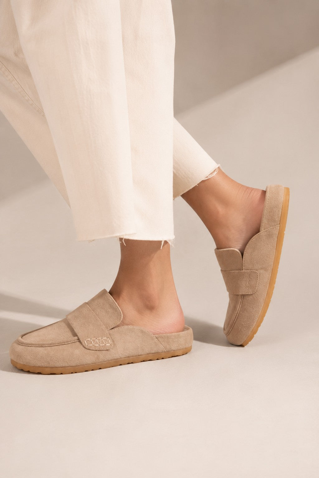 The Nico Oat Vegan Suede Loafer