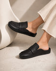The Nico Black Vegan Leather Loafer