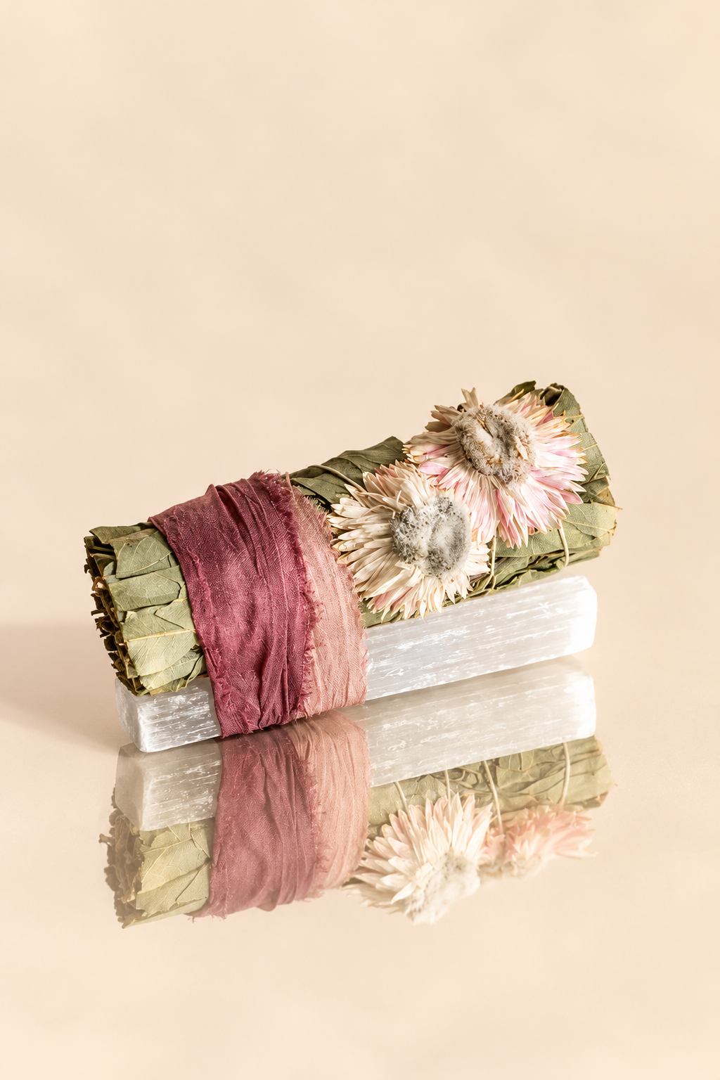 Eucalyptus + White Selenite Smudge Bundle by Black + Jane