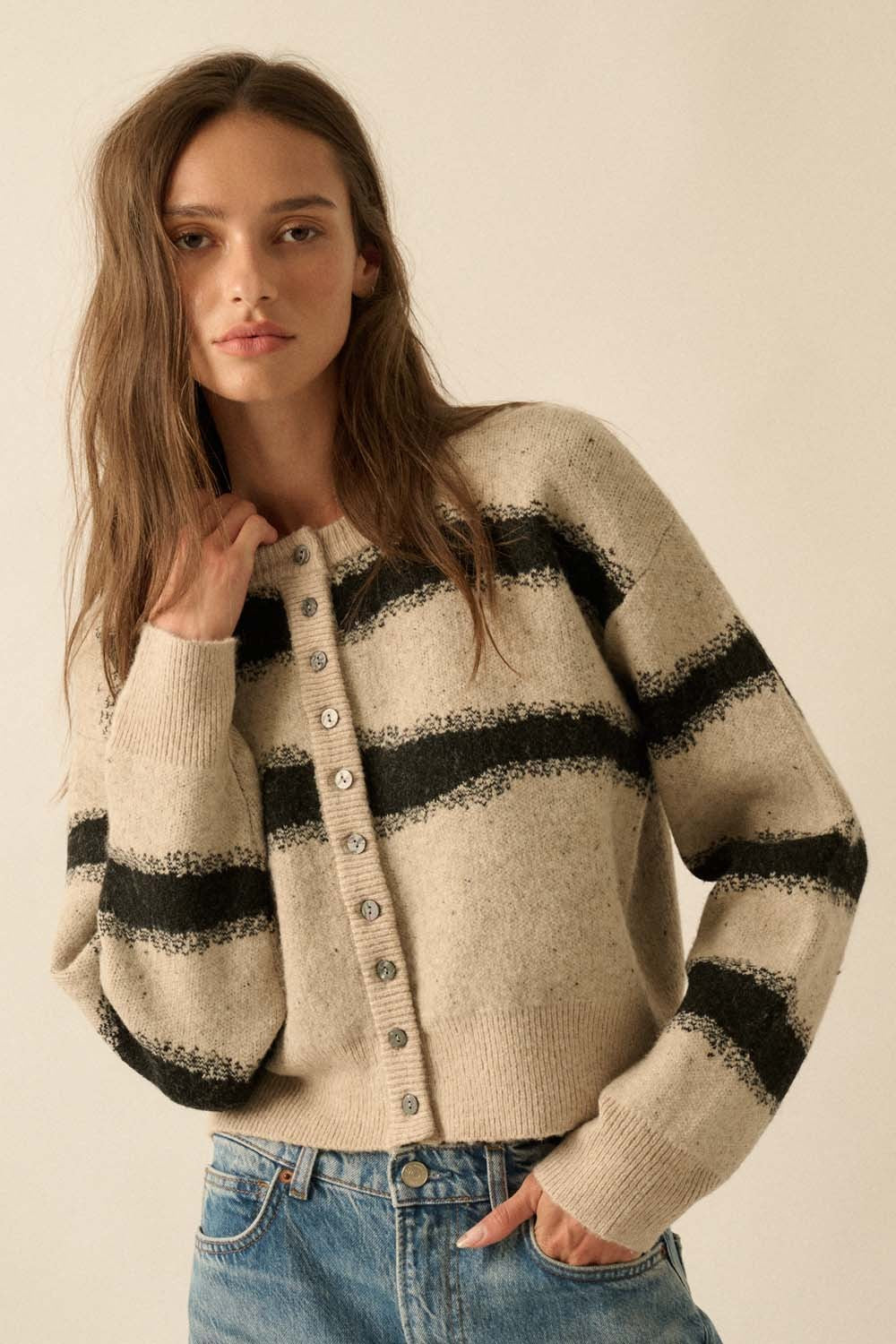 The Sana Striped Cardigan
