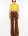 The Sandra Corduroy Patch Pocket Wide Leg Pants