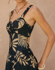 The Seira Tropical Midi Dress