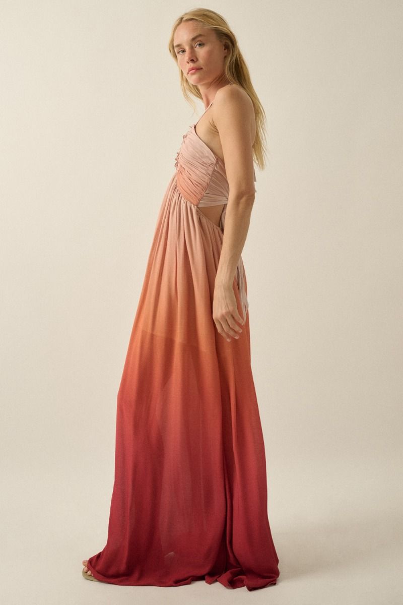The Serena Ombre Halter Dress