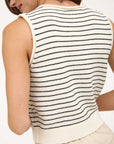 The Shannon Stripe Cardigan Vest