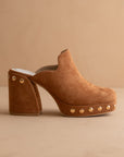 The Sierra Camel Vegan Leather Clogs