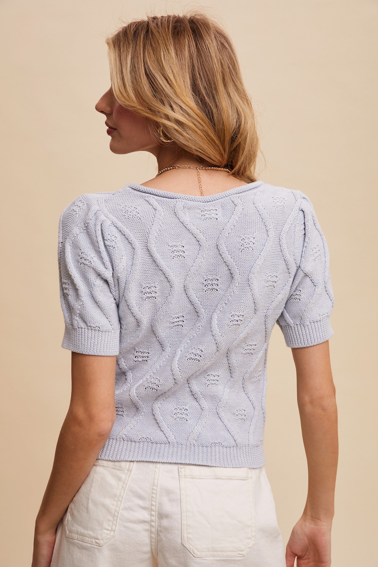 The Sofia Textured Knit Top